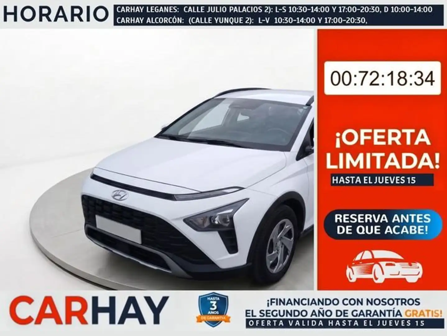 Hyundai BAYON todoterreno 1.2 MPI Essence Blanco - 1