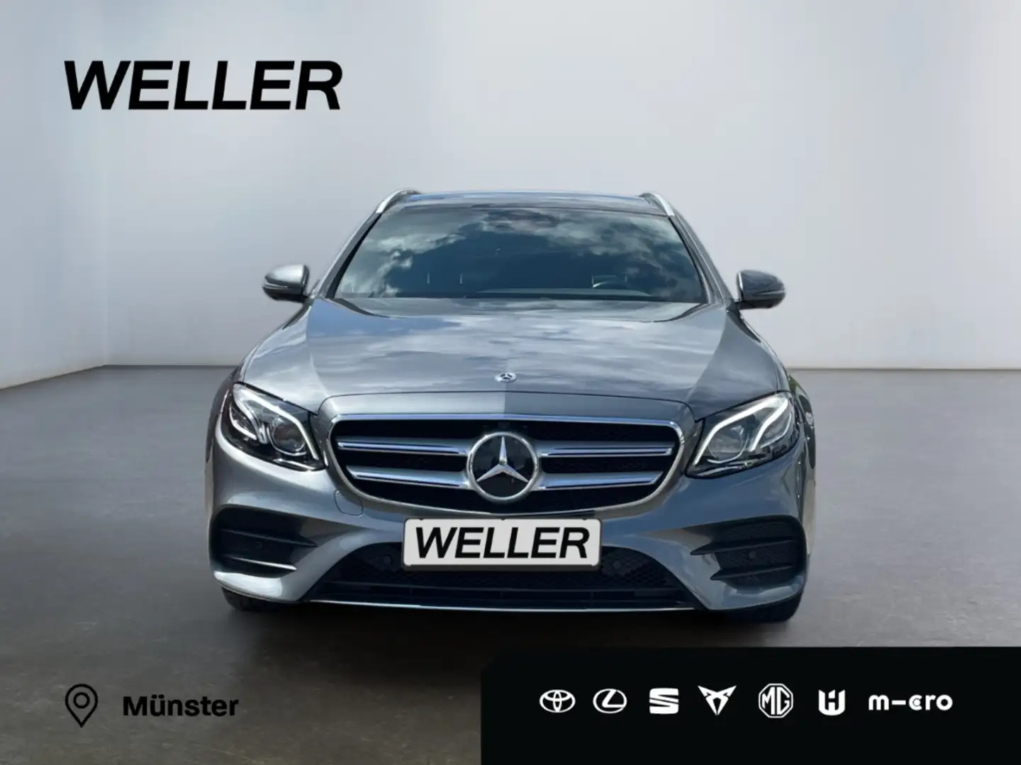 Mercedes-Benz E 400 d 4M T 9G AMG *LED*Distr+*HUD*Burm*360*AHK* Gris - 2