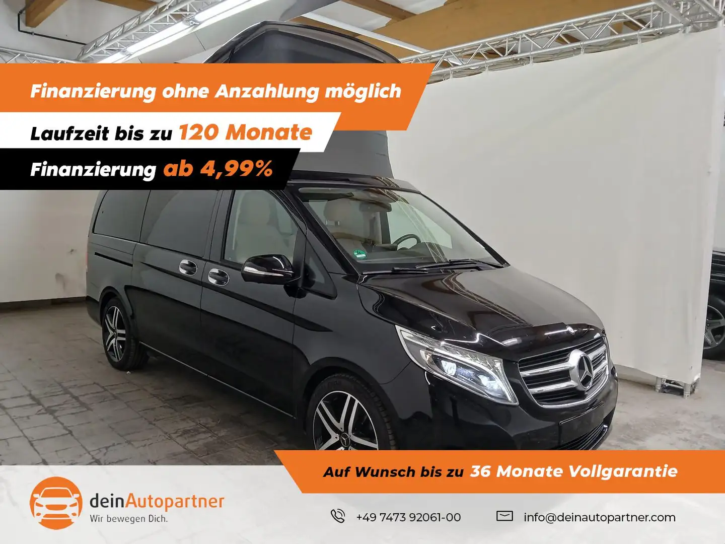 Mercedes-Benz V 250 Vito Marco Polo /LED/STDHZ/AHK/KÜCHE Noir - 1