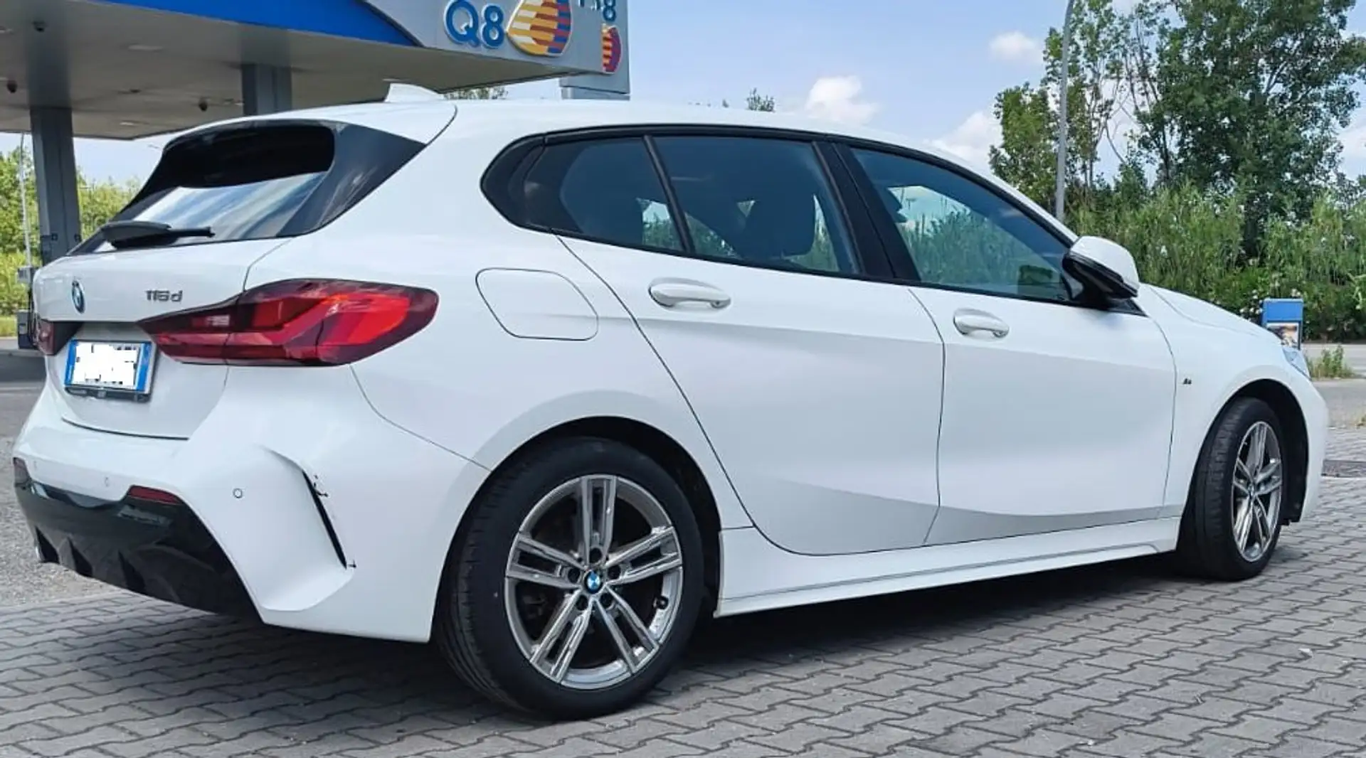 BMW 116 116d Msport auto Bianco - 1