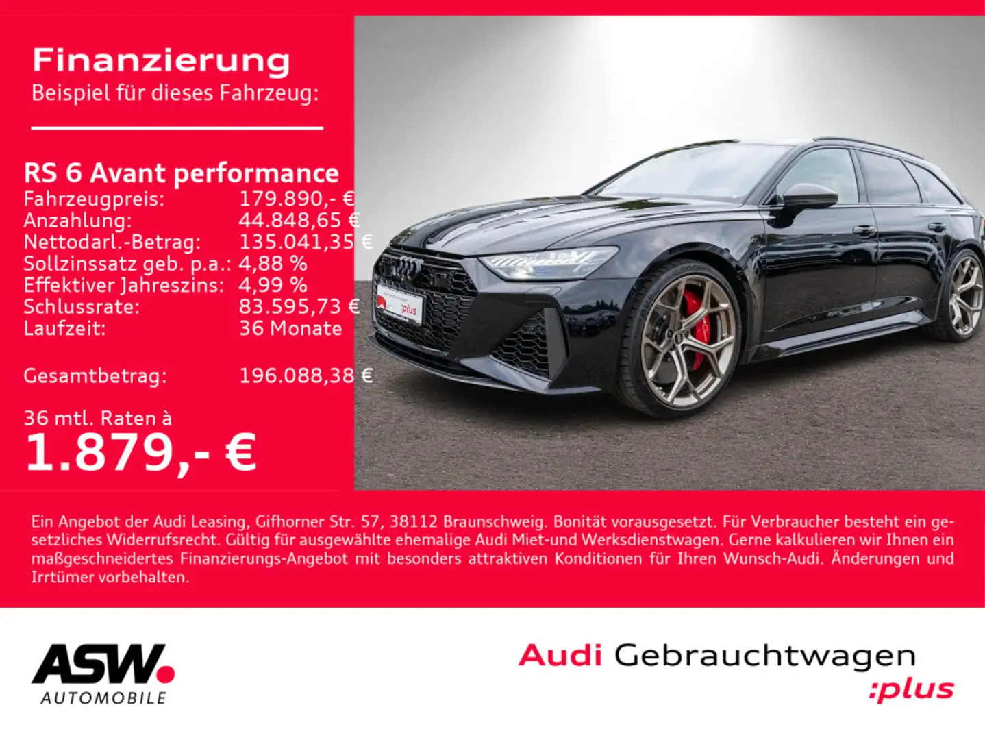 Audi RS6 ABT 740PS Keramik 305km/h Schwarz - 1
