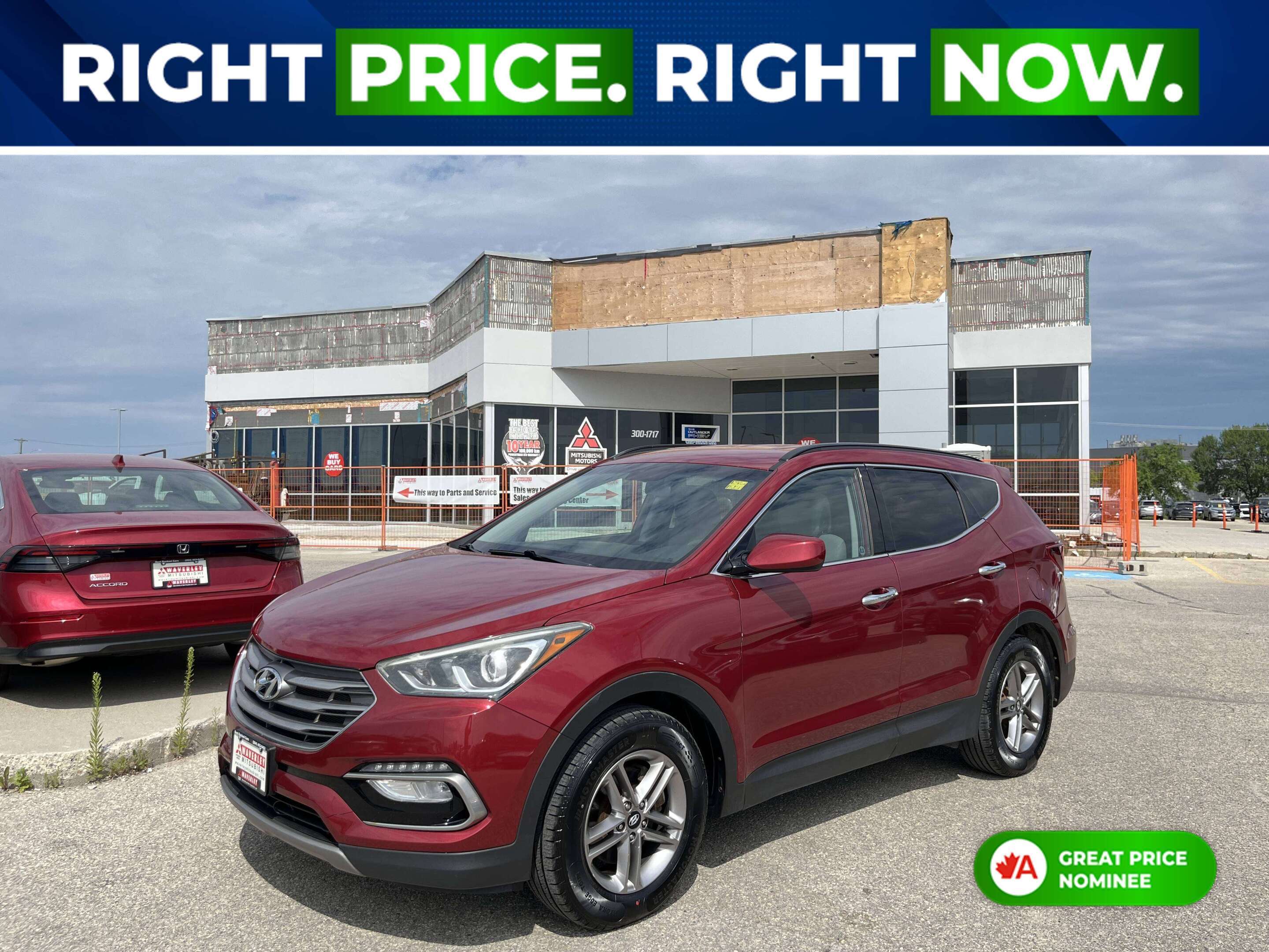 Red 2017 Hyundai Santa Fe Sport SUV / Crossover Front-Wheel Drive 6-Speed Automatic