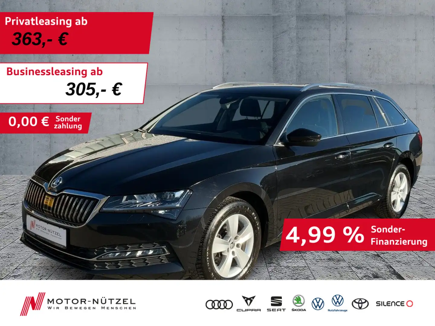 Skoda Superb Combi 2.0TDI STYLE MATRIX+NAV+ACC+SHZ+RFK Schwarz - 1