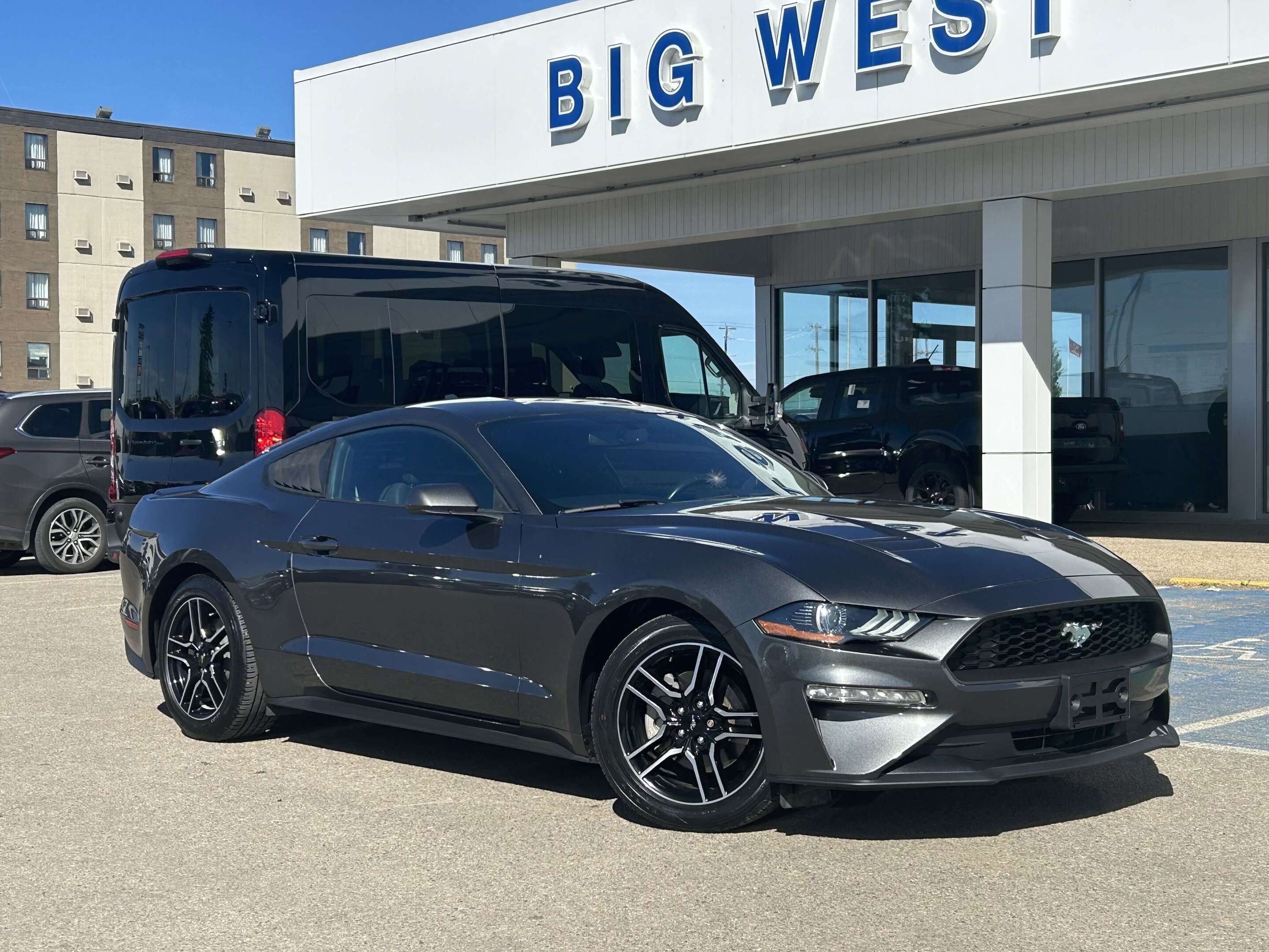 Gray 2020 Ford Mustang Coupe Rear-Wheel Drive Automatic