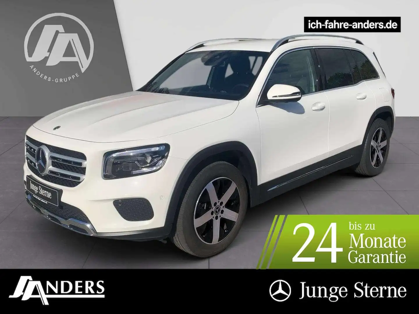 Mercedes-Benz GLB 200 d 4M Progressive+MBUX+M-BEAM+AHK+360°Ka. Weiß - 1