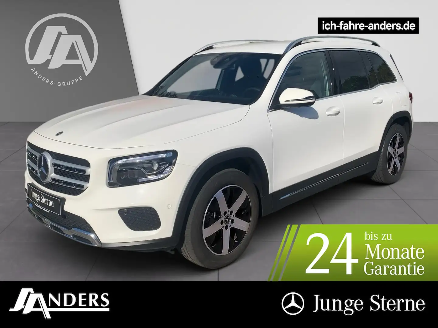 Mercedes-Benz GLB 200 d 4M Progressive+MBUX+M-BEAM+AHK+360°Ka. Weiß - 1