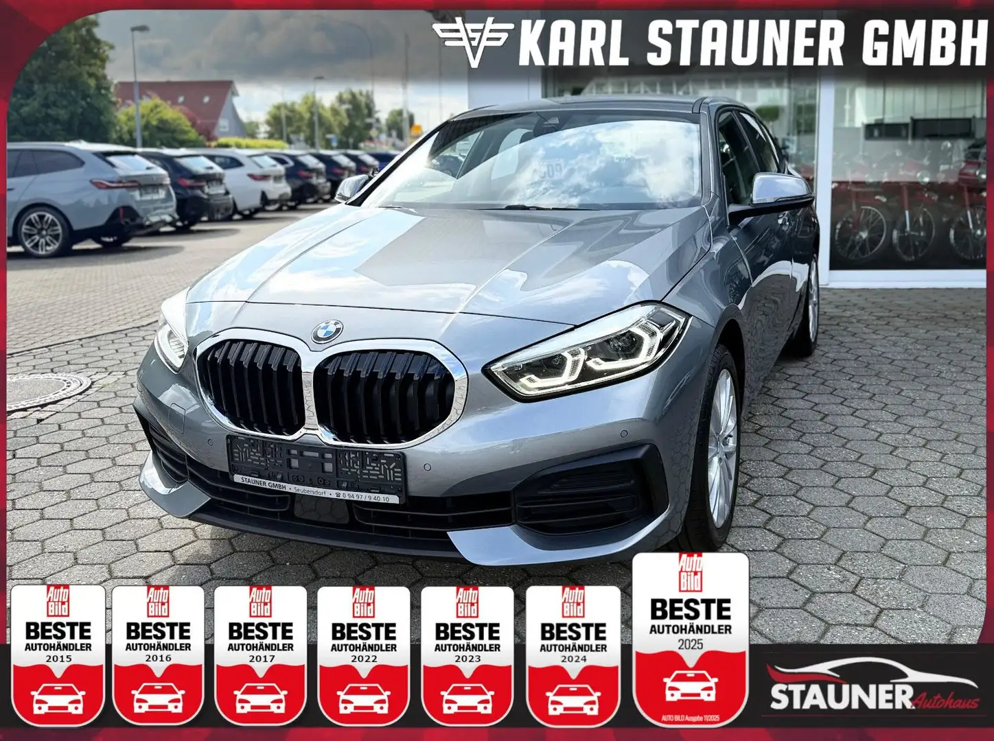 BMW 118 d Limousine Advantage KAMERA LED KLIMAA. Gris - 1