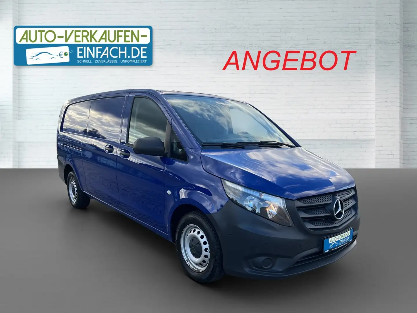 Mercedes-Benz Vito 111 CDI,EXTRALANG,Leder,Klima,AHK,Mwst,TüV2-26 Niebieski - 1