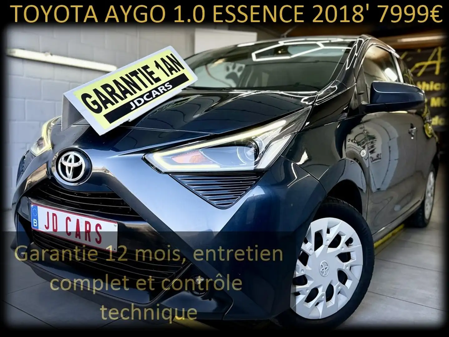 Toyota Aygo AYGO 1.0 ESSENCE ‼️GRAANTIE 1 AN CTOK‼️ Grijs - 1