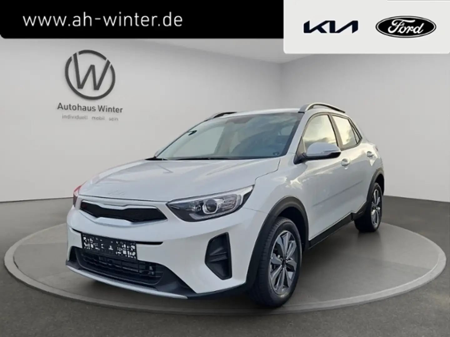 Kia Stonic 1,0T Vision Klimaaut Navi SHZ Kamera Weiß - 1