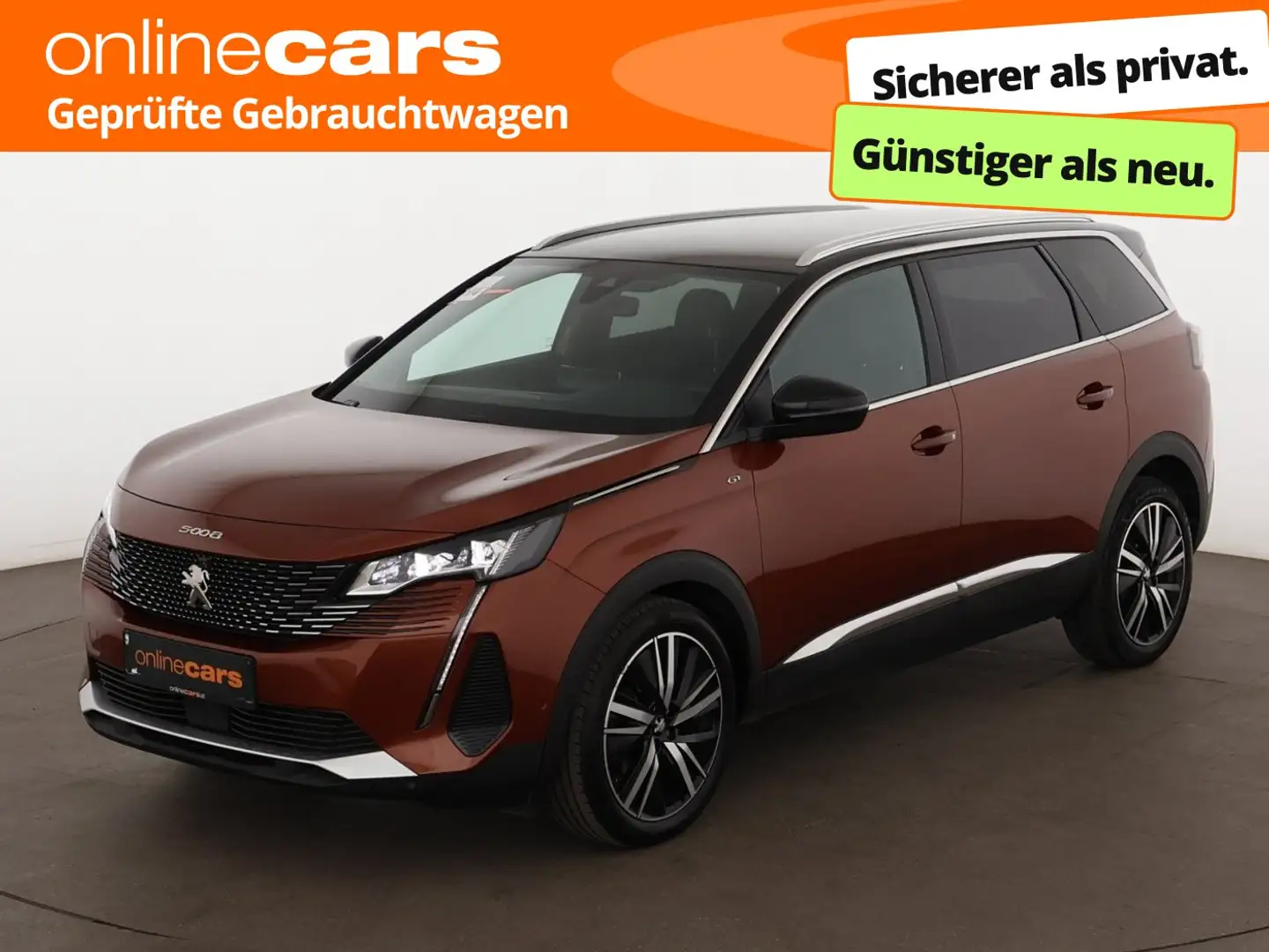Peugeot 5008 1.5 BlueHDi 130 GT Aut 7-SITZER LED AHK NAVI Braun - 1