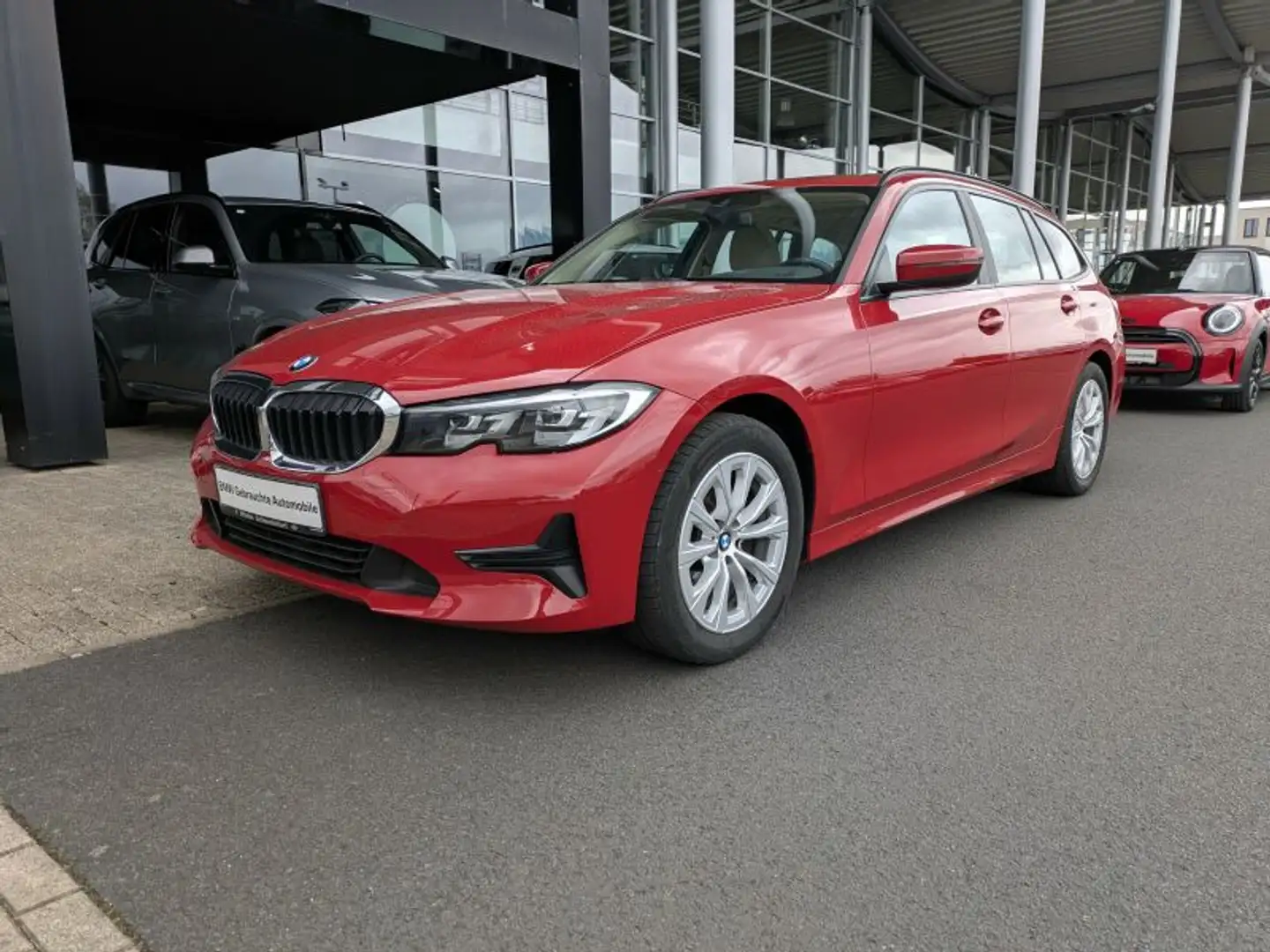 BMW 318 d Tour. Advantage Navi Prof.Glasdach.Leder Rot - 2