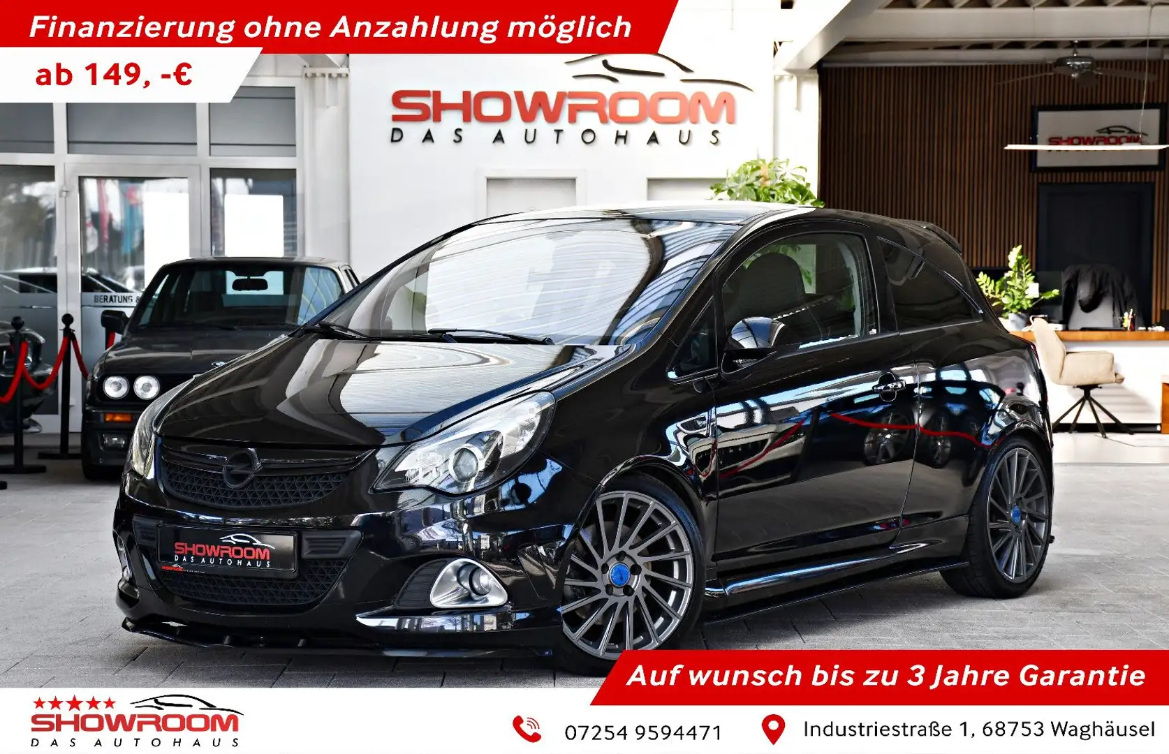 Opel Corsa D OPC-Line Recaro Leder Shz Modellpflege Schwarz - 1