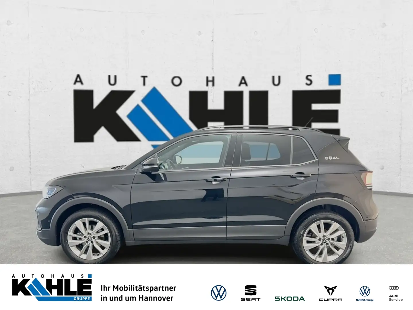 Volkswagen T-Cross 1.0 TSI DSG Goal Black ACC AHK LED Navi Schwarz - 1