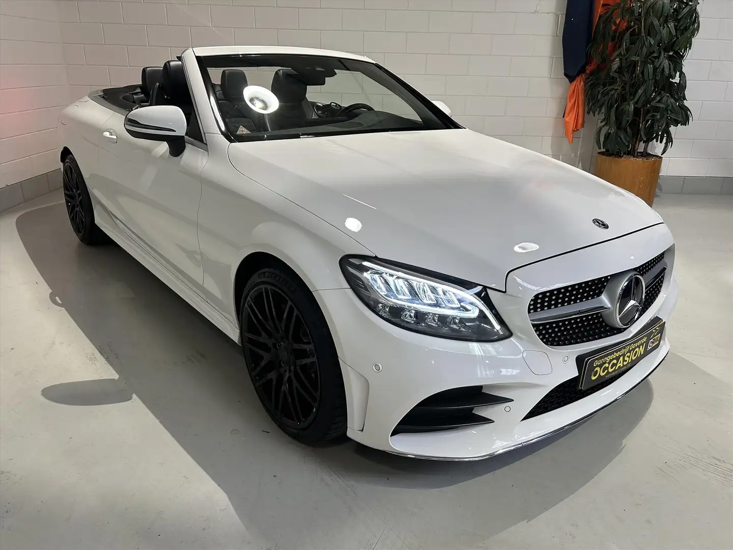 Mercedes-Benz C 180 Cabriolet C180 156pk 9G AMG-Line, Camera, Carplay, Blanc - 1