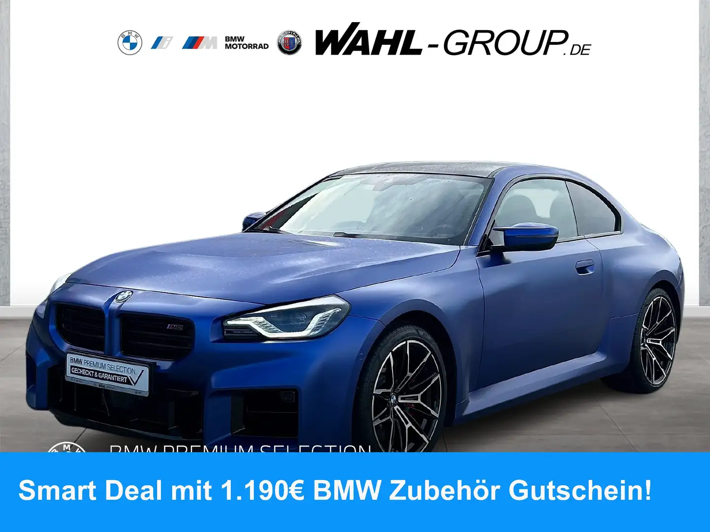 BMW M2 Coupé Carbon ACC Navi Adapt LED HeadUp  HarmanKard Blauw - 1