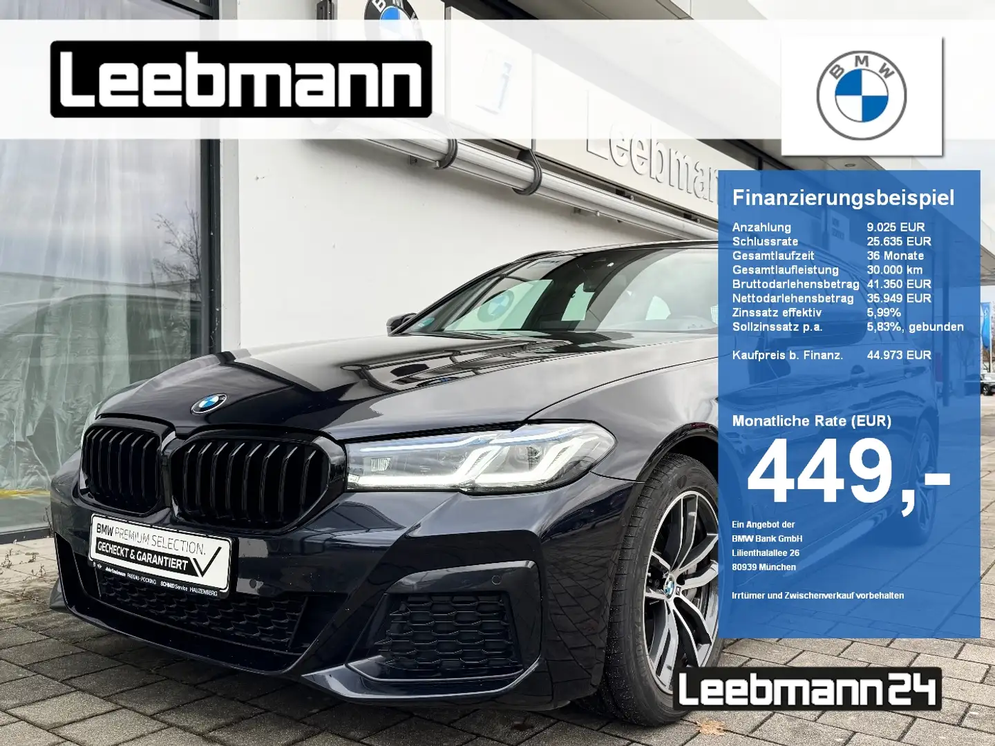 BMW 530 d xDrive Tour. M-Sport LASER GARANTIE-10/2028 Schwarz - 1
