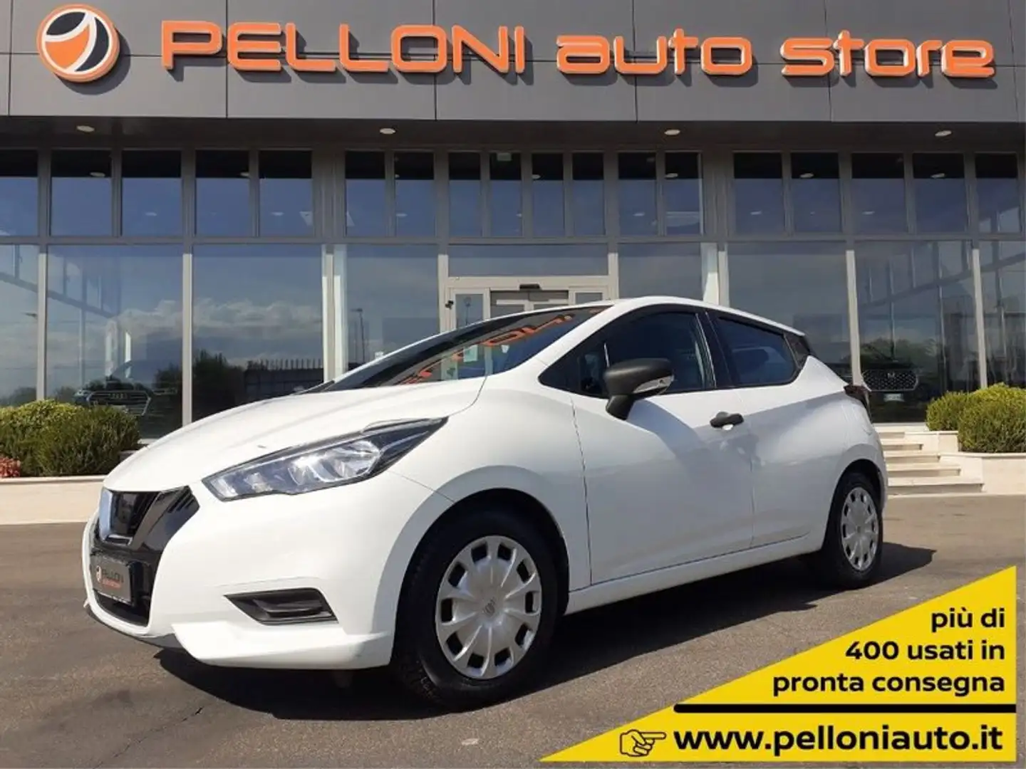 Nissan Micra 1.0L 12V 5P PER NEOPATENTATI-GARANZIA-KM CERTIFIC Bianco - 1