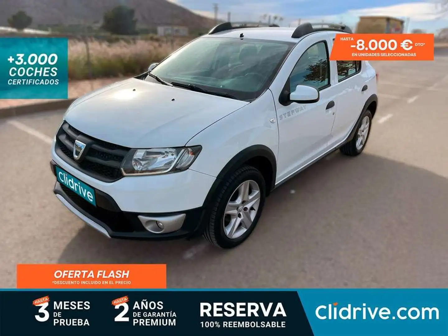 Dacia Sandero 0.9 TCE Stepway 90 Blanc - 1