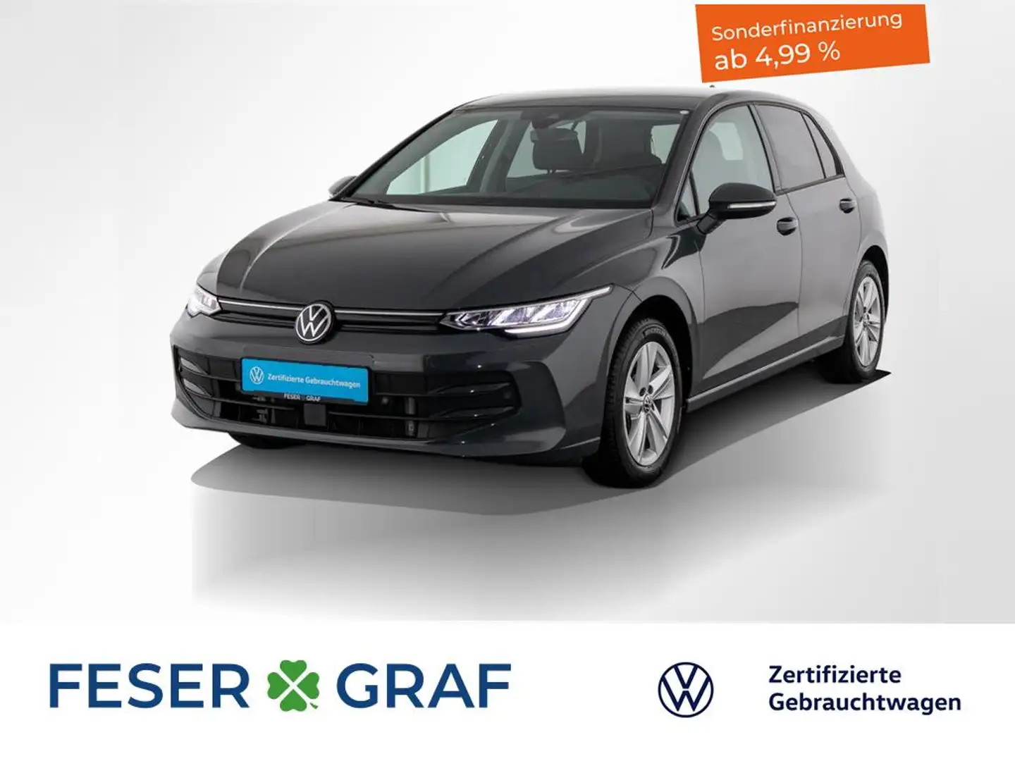 Volkswagen Golf 1.5 eTSI Life DSG AHK NAVI KAMERA SHZ ACC Grau - 1