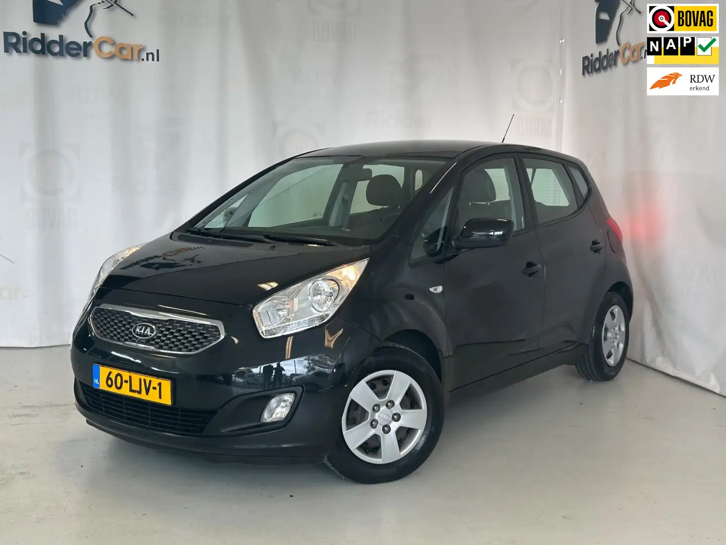 Kia Venga 1.6 CVVT X-tra|NAP|AIRCO|PARKSENS|AUTOTMAAT|1E EIG Noir - 1