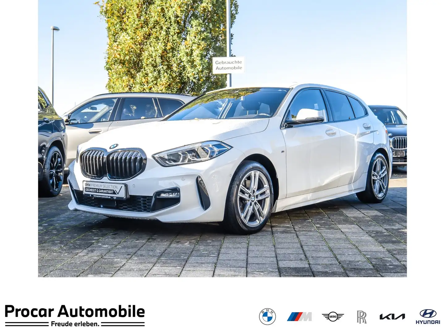 BMW 118 i M Sport RFK NAVI LED PDC V+H DAB Parkass. Weiß - 1