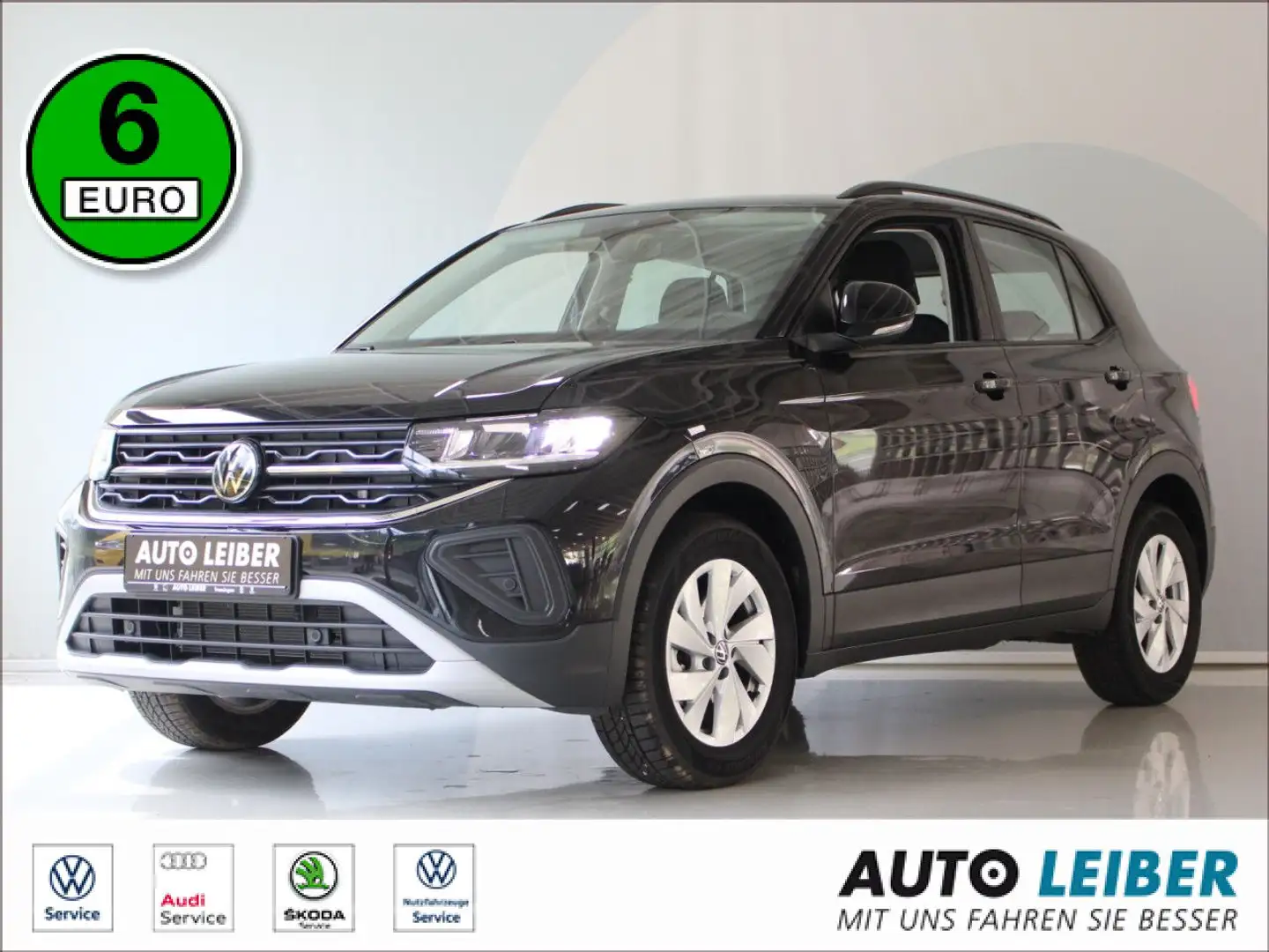 Volkswagen T-Cross 1.0 TSI OPF DSG Cam/ACC/VC Bluetooth Navi Zwart - 1