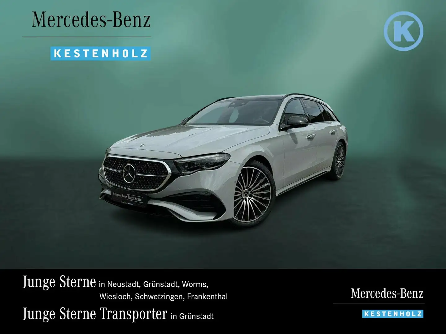 Mercedes-Benz E 220 E 220 d 4M T AMG+NIGHT+SUPERSCR+DISTRO+PANO+STHZ Gris - 1