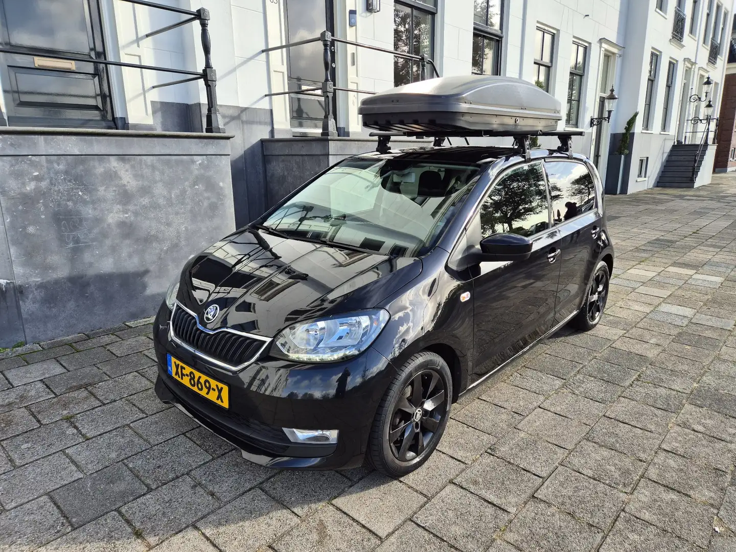 Skoda Citigo 1.0 STYLE BLACK FULL OPTIONS LED DEALERONDERHOUD Zwart - 1