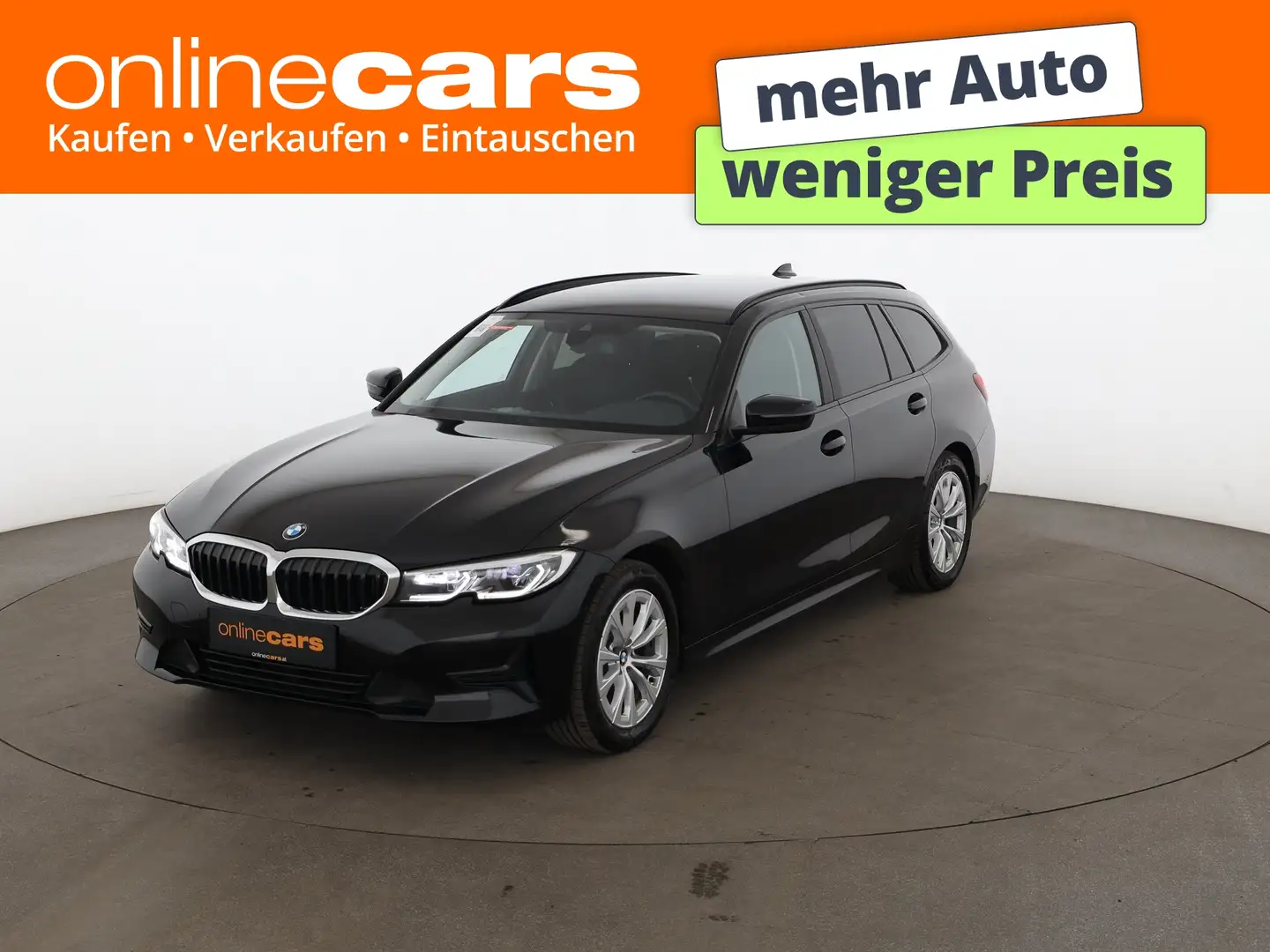 BMW 318 d Touring Advantage Aut LASER AHK LEDER NAVI Schwarz - 1