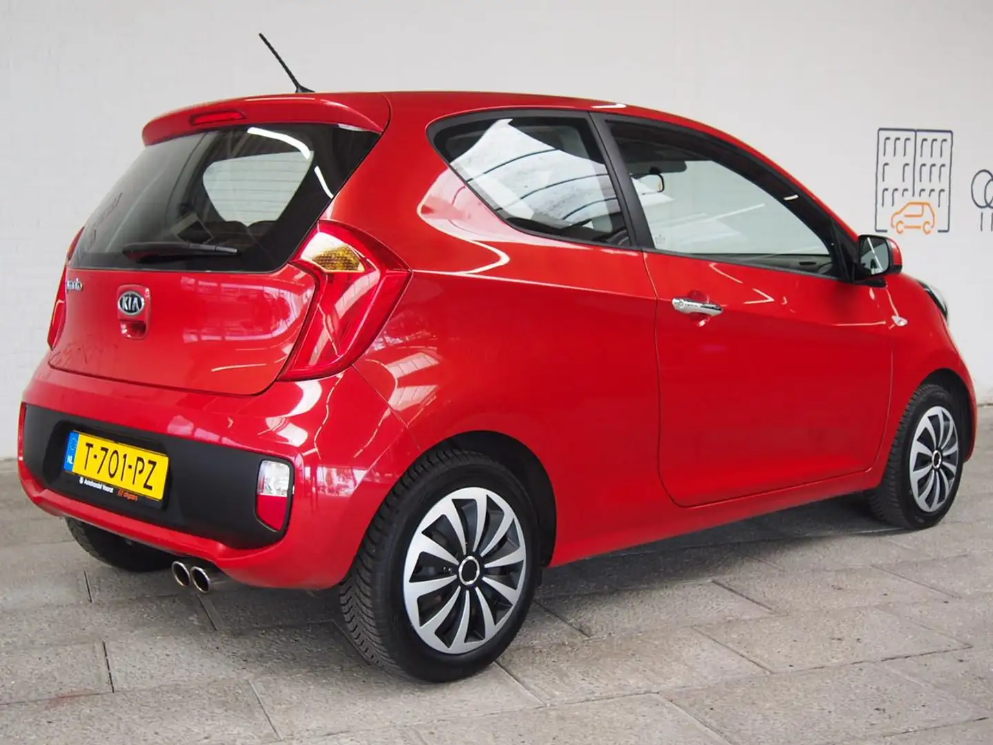 Kia Picanto 1.0 CVVT Airco Airco (APK:Nieuw) Incl.Garantie Rojo - 2