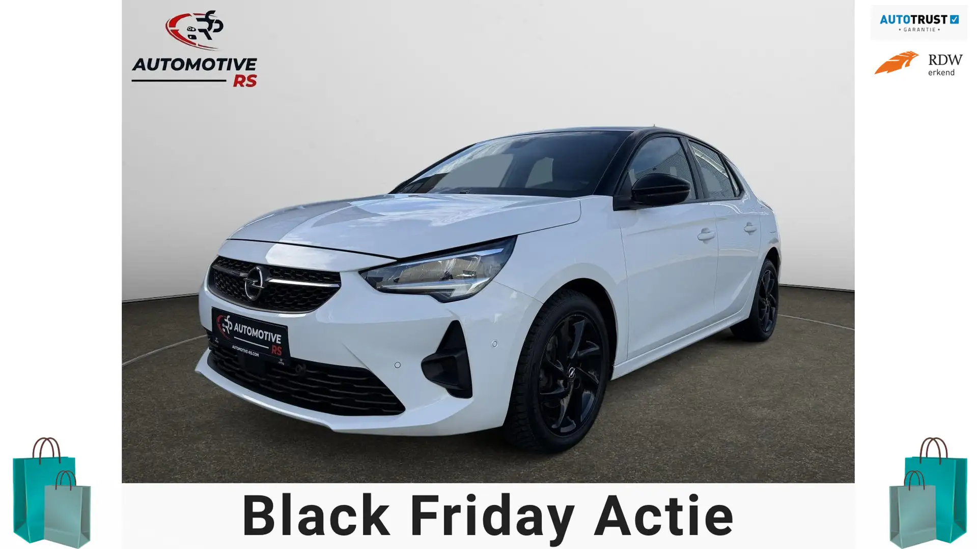 Opel Corsa GS Line 1.2 Turbo 131PK Aut. Sportstoelen 360° ACC Wit - 1