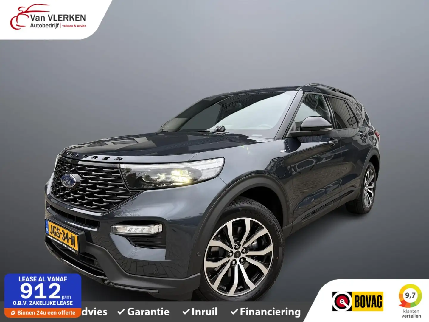 Ford Explorer 3.0 V6 EcoBoost PHEV ST-Line 7P Bleu - 1
