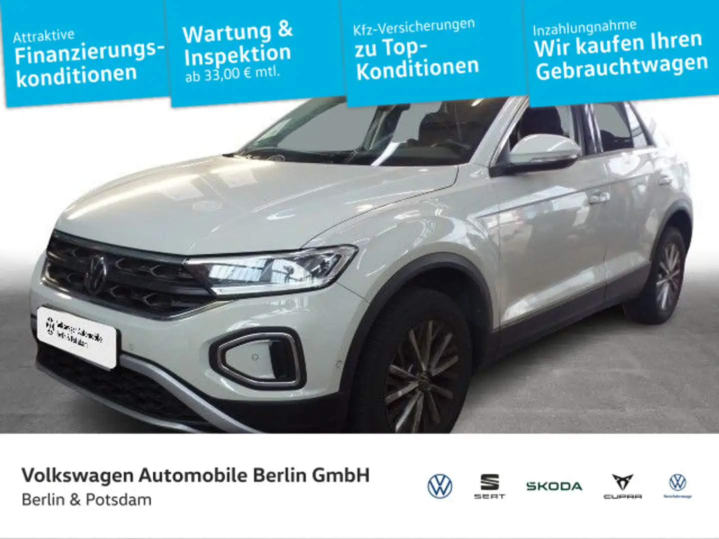 Volkswagen T-Roc 1.5 TSI DSG Life Navi LED Sitzhzg APP Grau - 1
