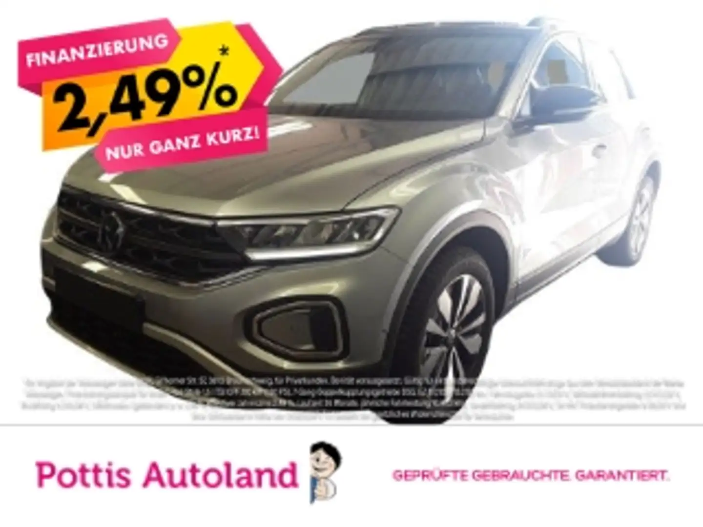 Volkswagen T-Roc 1.0 TSI GOAL NAVI KAMERA PDC SITZHZG Silber - 1