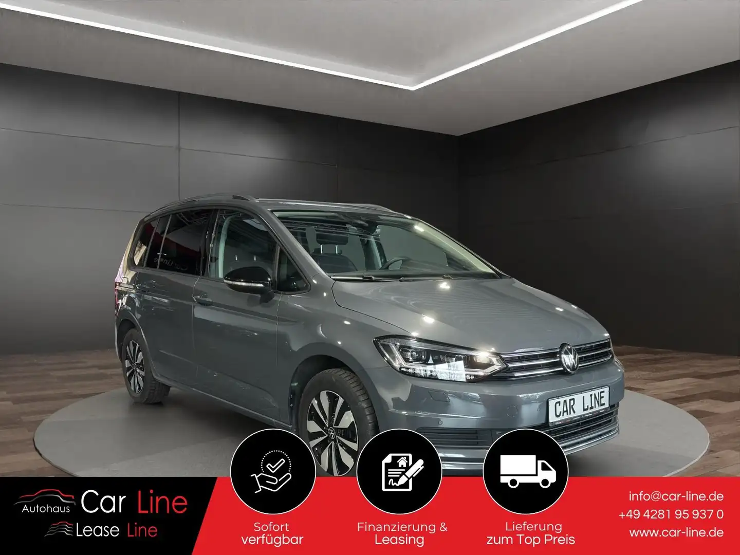 Volkswagen Touran 2.0TDI*GOAL*ACC*DSG*AHK*IQ LIGHT*CAM*LED* Gris - 1