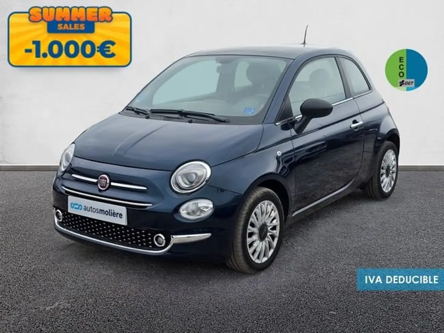Fiat 500 1.0+Hybrid+Dolcevita+51+kW+%2870+CV%29 Azul - 1