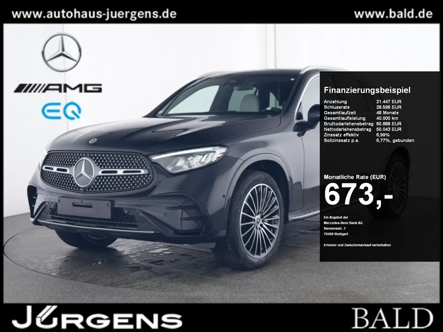 Mercedes-Benz GLC 400 e 4M AMG-Sport/Technik/Pano/HUD/AHK/Dist Negro - 1