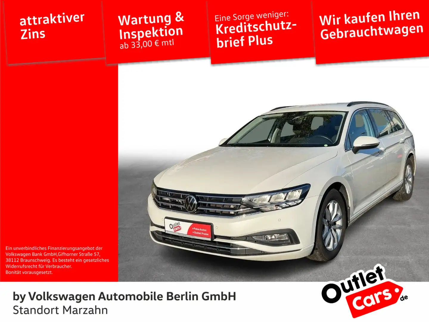 Volkswagen Passat Variant 2.0 TDI Business Navi LED SHZ ACC Bianco - 1