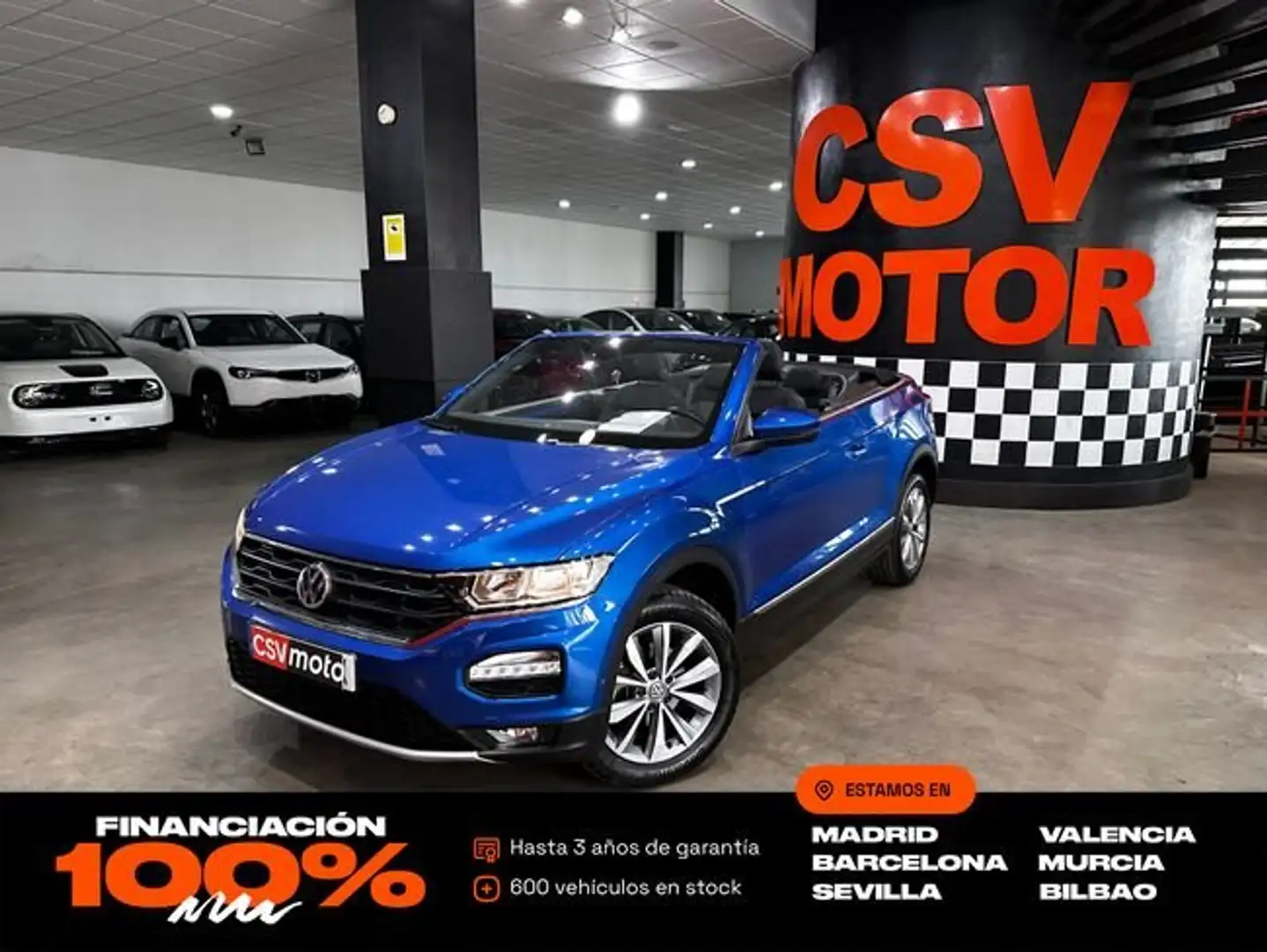 Volkswagen T-Roc Style 1.5 TSI 110kW (150CV) Cabrio Bleu - 1