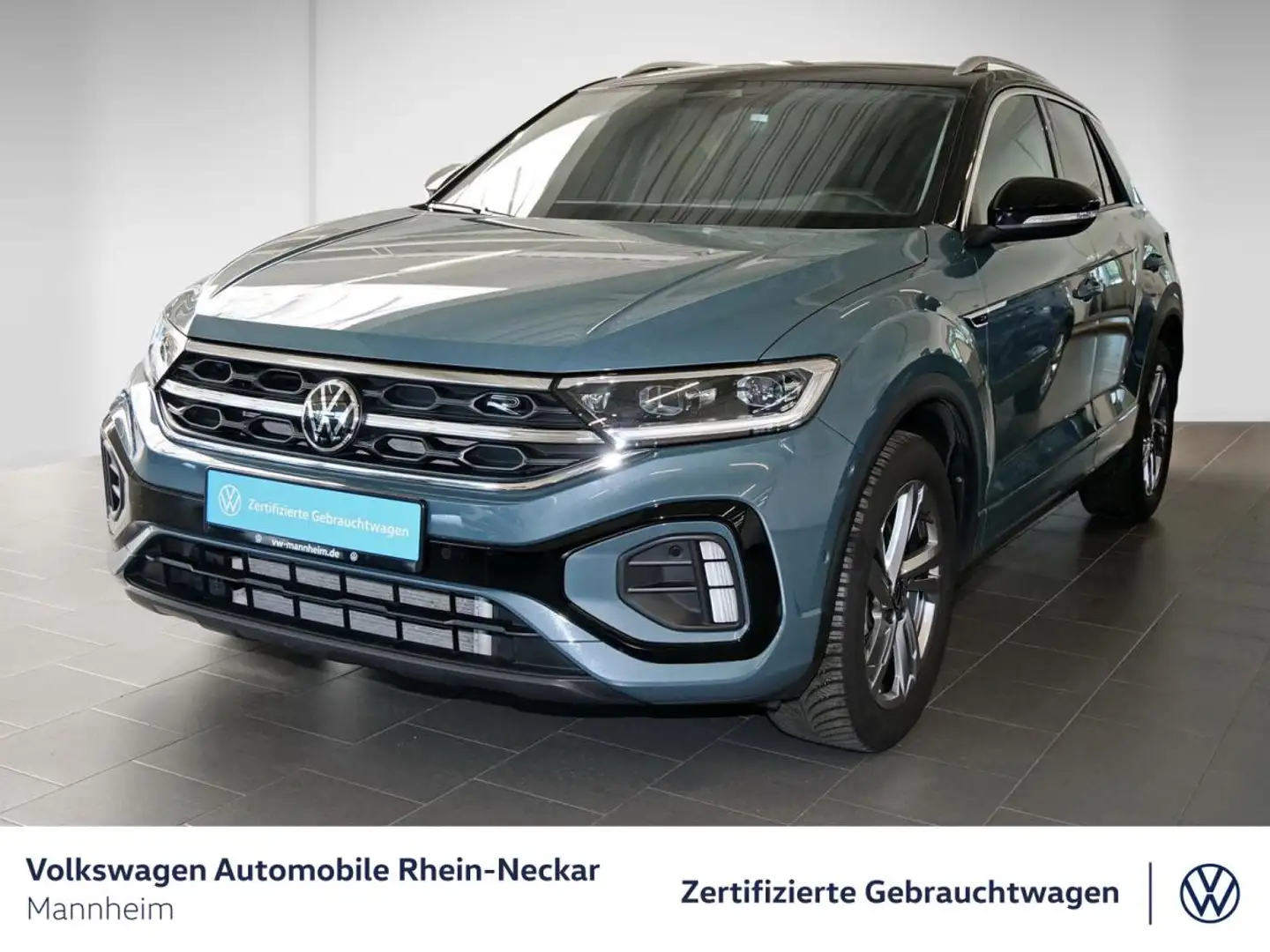Volkswagen T-Roc 2.0 TDI R-Line DSG Navi AHK Kamera uvm Blau - 2