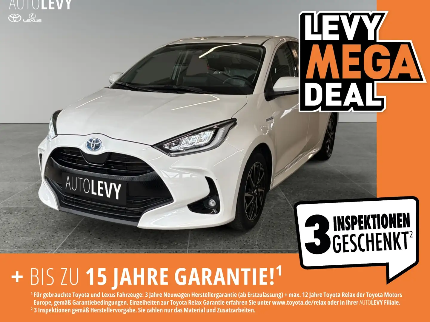 Toyota Yaris 1.5 D Team Deutschland +Kamera+CarPlay+ White - 1
