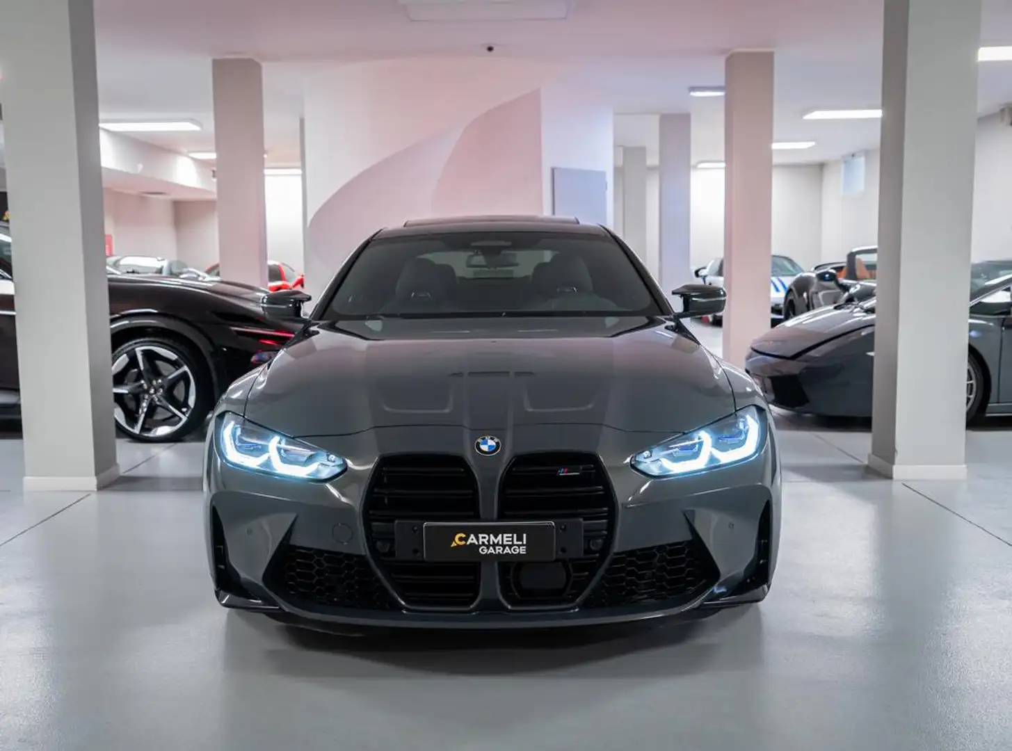 BMW M4 Coupé Competition M XDRIVE AUTO -IVA ESPOSTA-TETTO Grigio - 2