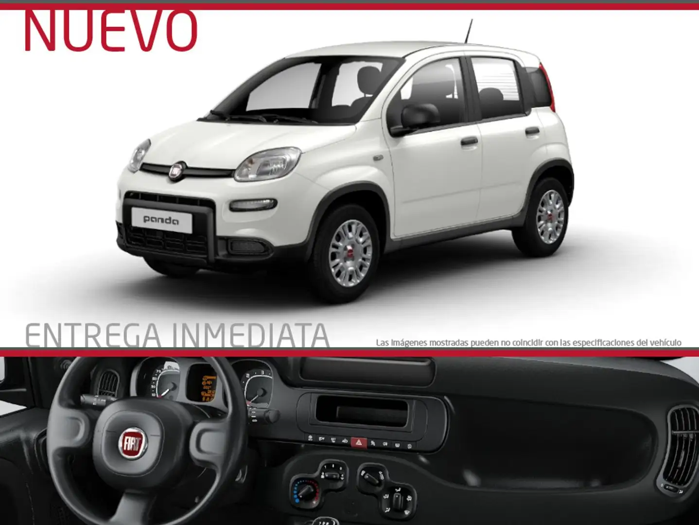 Fiat Panda Hybrid 1.0 51kw (70CV) Blanc - 1