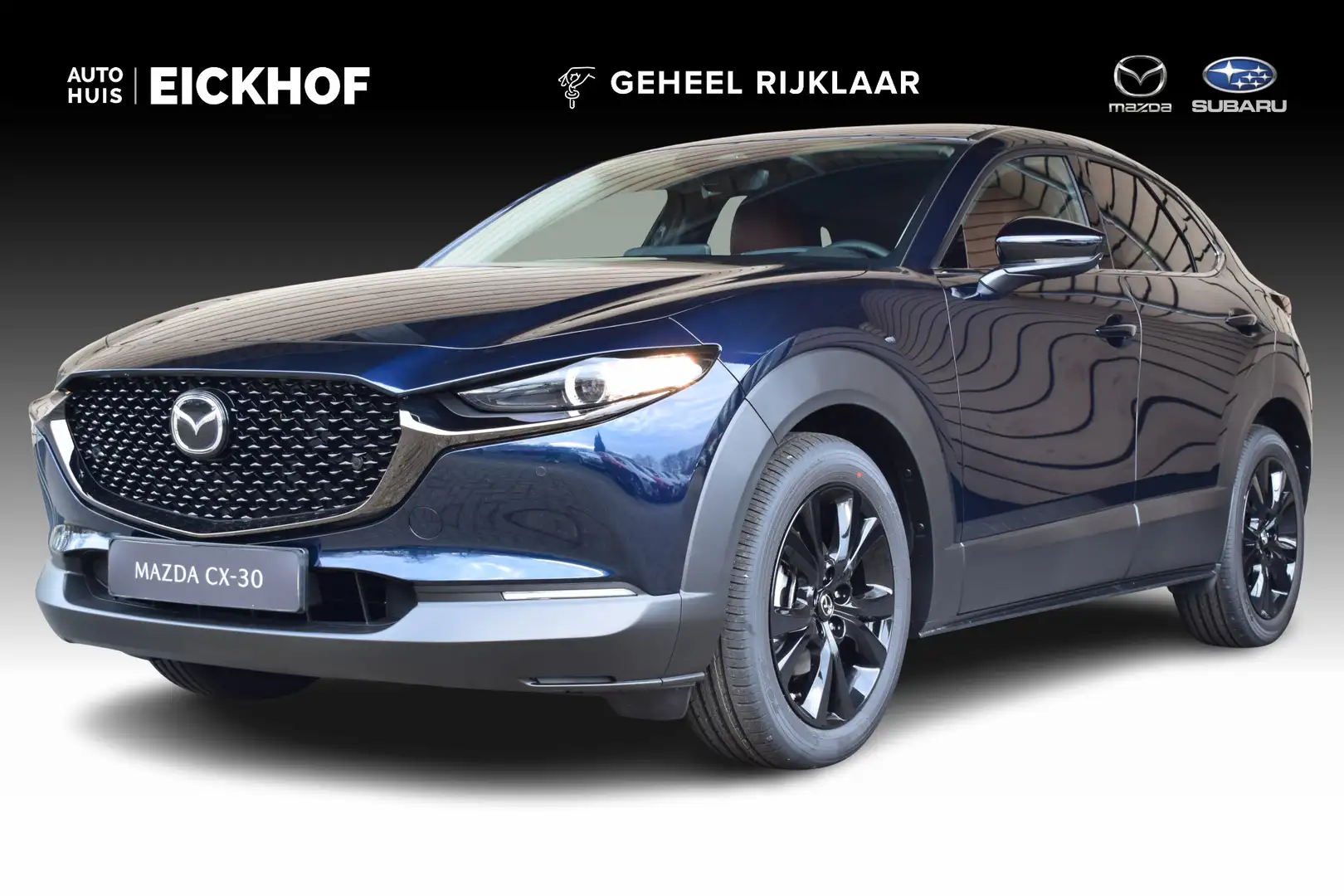 Mazda CX-30 2.0 e-SkyActiv-X M Hybrid Nagisa - € 4.435.- korti Blauw - 1
