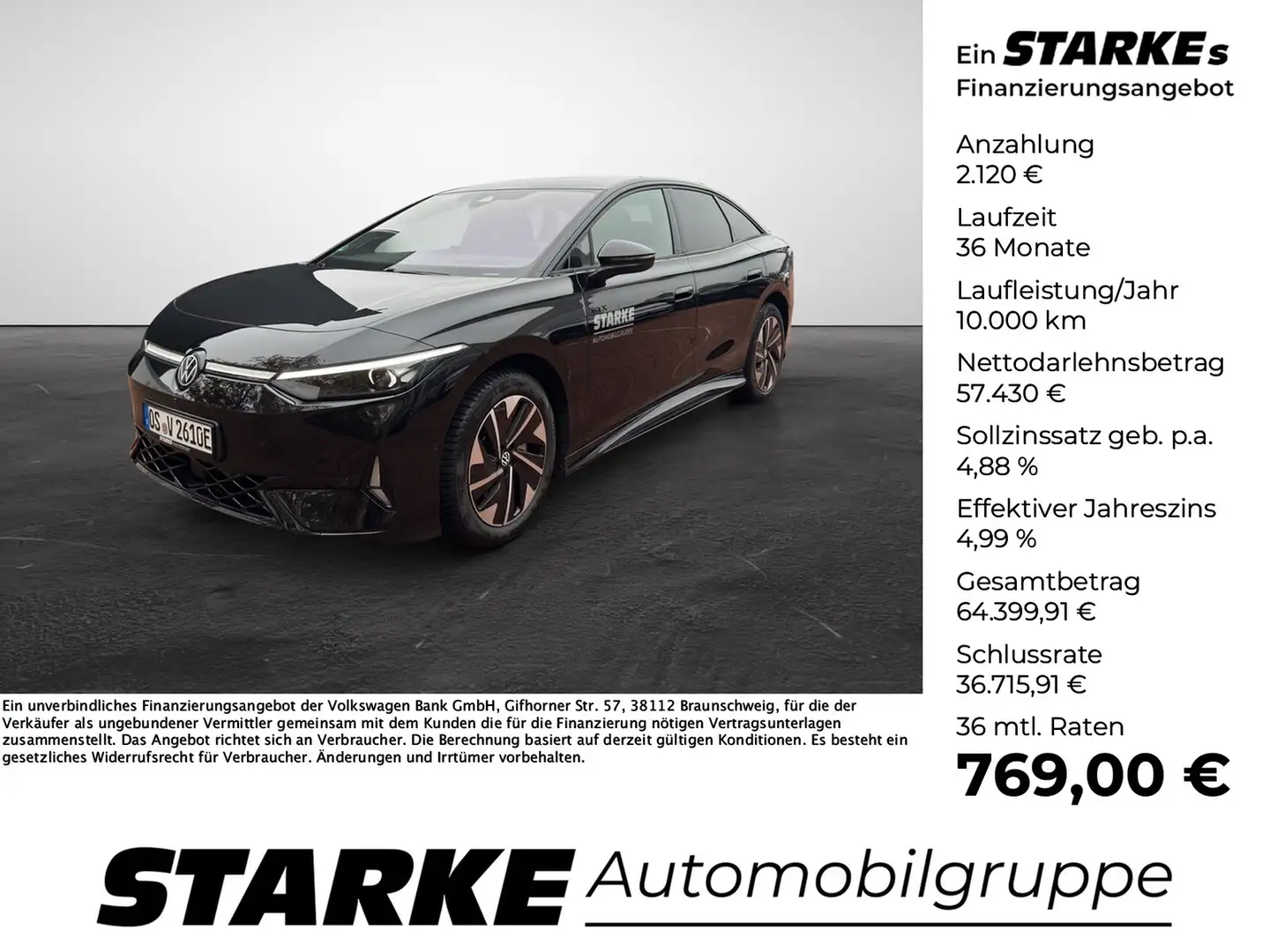 Volkswagen ID.7 GTX 4M Noir - 1