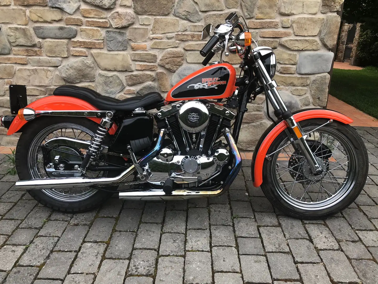 Harley-Davidson Sportster XLCH 1000 XL XLCH IRONHEAD Naranja - 1