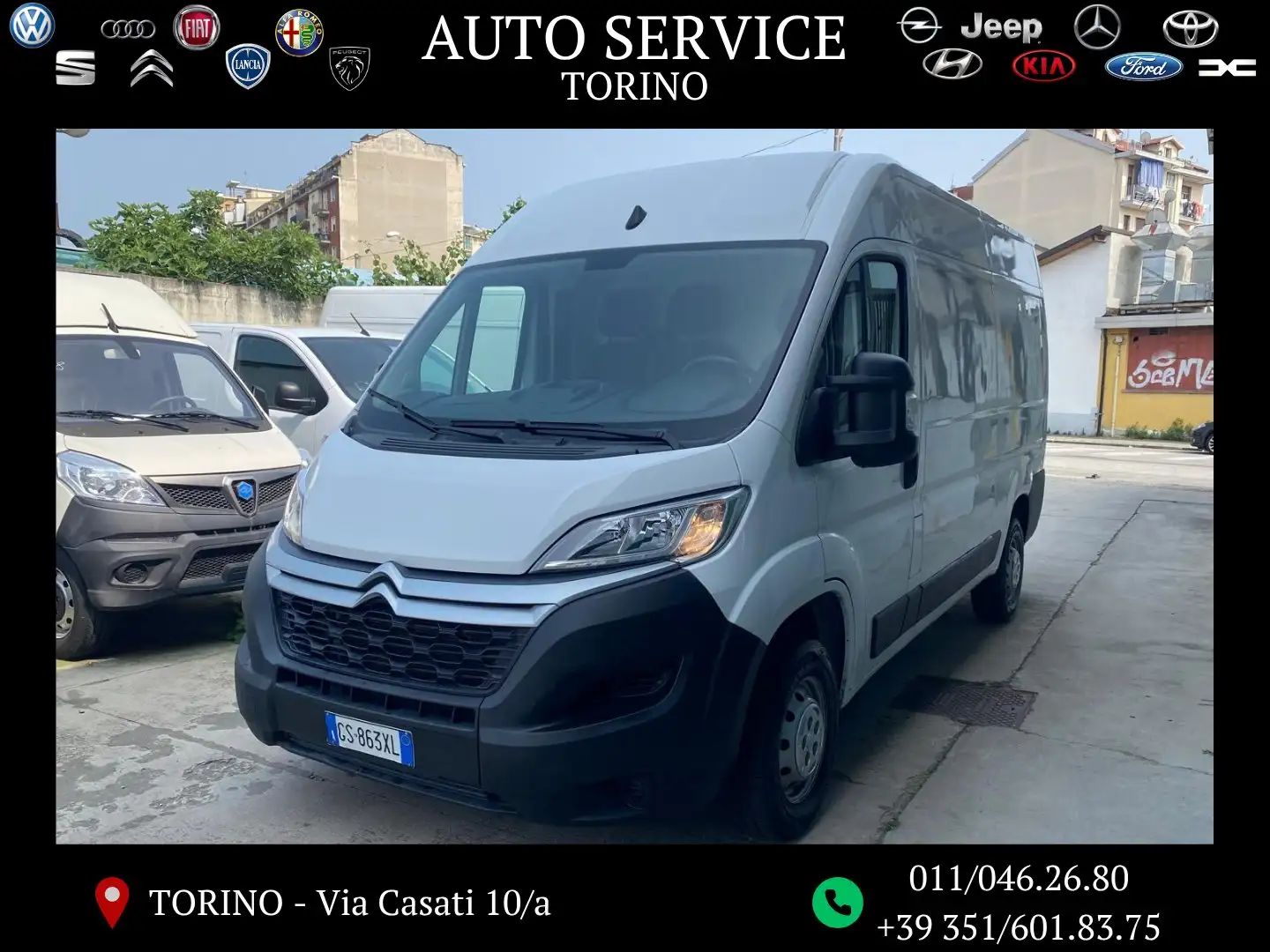 Citroen Jumper JUMPER 33 M2 H2 BLUEHDI 140CV 5,5 M. INT 3,20 Bianco - 1