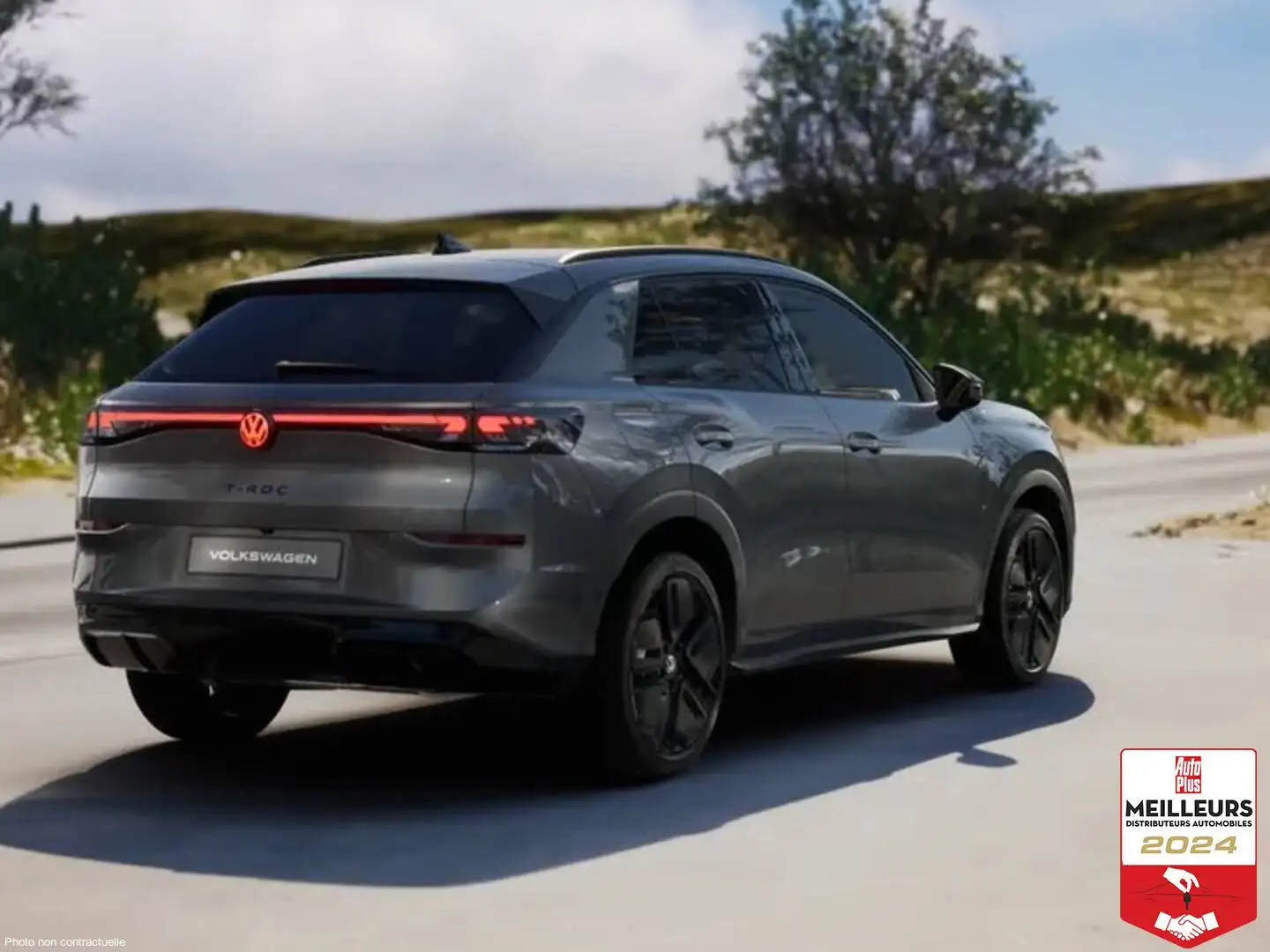 Volkswagen T-Roc eTSI EVO2 Hybrid 150 DSG7 Life +Pack Hiver +Jantes 17\ Gris - 2