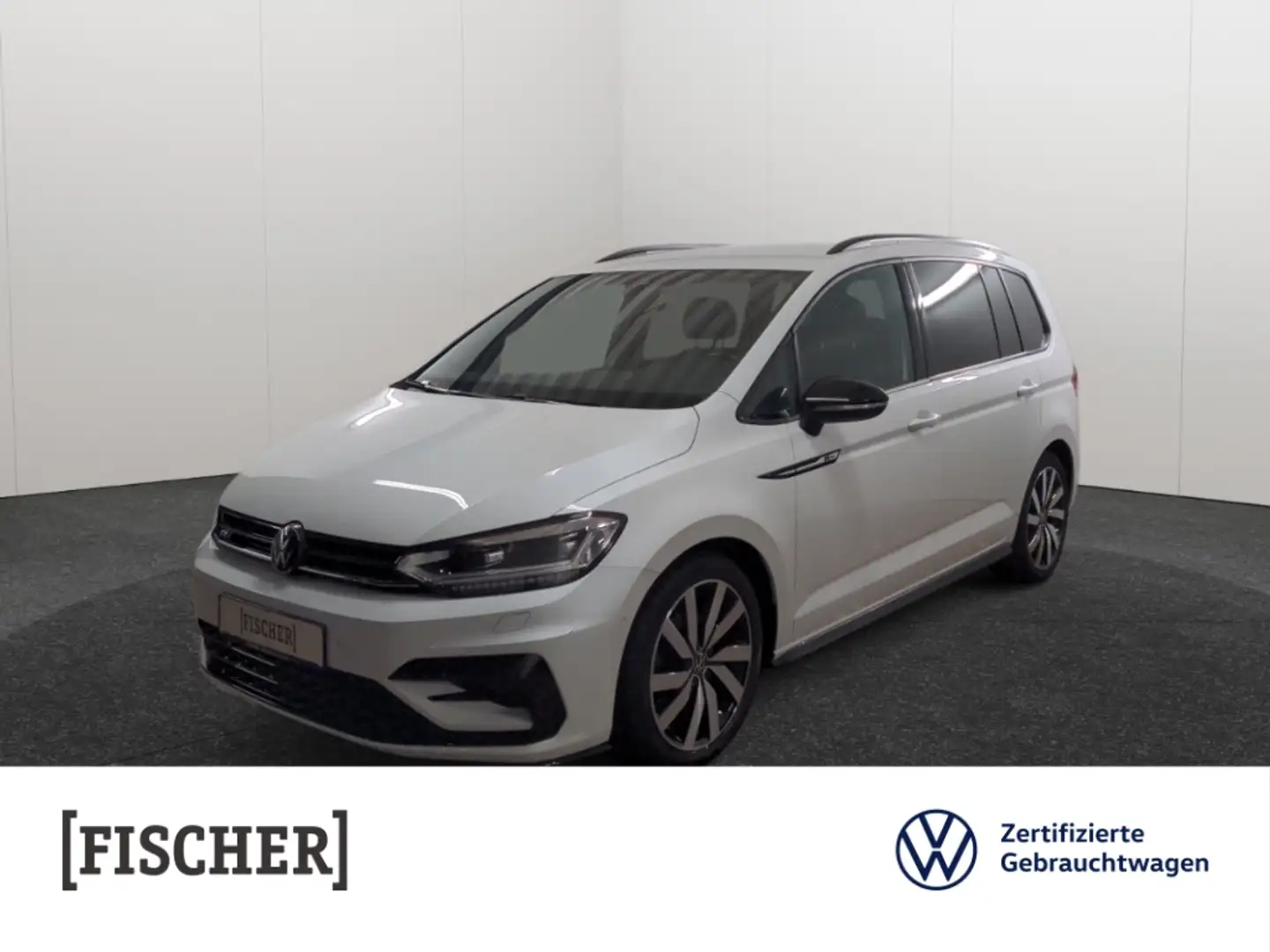 Volkswagen Touran 2.0TDI Highline R-Line LED AHK STHZ Navi Rear View Weiß - 1